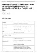 Brokerage and Chartering Exam 1 QUESTIONS WITH ACCURATE VERIFIED ANSWERS &lpar;ACCURATE SOLUTIONS&rpar; A&plus; PASSED&excl;&excl; 2025 EXAM