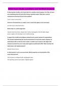 D316 Exam Study questions and Verified Answers
