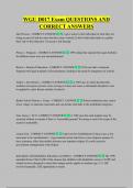 WGU D017 Exam QUESTIONS AND  CORRECT ANSWERS 