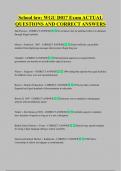 School law&colon; WGU D017 Exam ACTUAL  QUESTIONS AND CORRECT ANSWERS