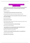 WGU D316 Practice questions and Verified Answers