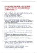ATI MENTAL HEALTH PROCTORED EXAM WITH NGN 2019 QUESTIONS AND ANSWERS