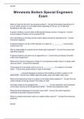 Minnesota Boilers Special Engineers  Exam