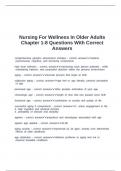 Nursing For Wellness In Older Adults Chapter 1-8 Questions With Correct Answers