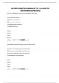 POWER ENGINEERING 3B1 CHAPTER 1-10 UPDATED QUESTIONS AND ANSWERS