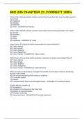 BIO 235 CHAPTER 21 CORRECT 100&percnt;