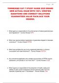 TENNESSEE CAT 7 STUDY GUIDE 2025 BRAND NEW ACTUAL EXAM WITH 100- VERIFIED QUESTIONS AND CORRECT SOLUTIONS GUARANTEED VALUE PACK-ACE YOUR GRADES&period;&period;