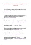 TENNESSEE CAT 7 EXAM &lpar;ACTUAL 2025&rpar; QUESTIONS & ANSWERS