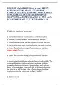 BIOLOGY 181 LATEST EXAM 2 2025 STUDY GUIDE &lpar;ARIZONA STATE UNIVERSITY&rpar; LATEST EXAM 2025 WITH MULTIPLE CHOICE OF QUESTIONS AND DETAILED SOLVED SOLUTIONS ALREADY GRADED A&plus; AND 100&percnt; GUARANTEE PASS &lpar;JUST RELEASED&excl;&excl;&excl;&excl;&excl;&excl;&rpar;