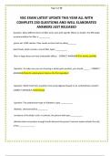 NSC EXAM LATEST UPDATE THIS YEAR ALL WITH COMPLETE 230 QUESTIONS AND WELL ELABORATED ANSWERS JUST RELEASED