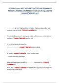 IFSI FSVO exam 2025 UPDATE&sol;PRACTICE QUESTIONS AND  CORRECT VERIFIED ANSWERS&lpar;complete solutions&rpar; ASSURED  SUCCESS&sol;GRADED A&plus;&excl;&excl;&excl; 