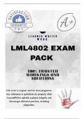 LML4802 LATEST EXAM PACK 2025 &lbrace;DETAILED QUESTIONS AND ANSWERS&rcub;