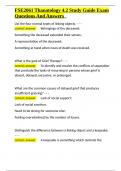 FSE2061 Thanatology 4&period;2 Study Guide Exam Questions And Answers&period;docx