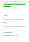 INTRODUCTION AND OVERVIEW TO THE ACT with complete solutions