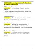 FSE2061 Thanatology Midterm Review Exam Questions And Answers&period;docx