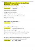 FSE2061 Browns Midterm Review Exam Questions And Answers&period;docx