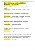 Intro To Funeral Services 2&period;2 Exam Questions And Answers&period;docx