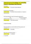 Funeral Service Psychology & Counseling Exam -1 Questions And Answers&period;docx