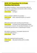 MOR 320 Thanatology SG 2&period;3 Exam Questions And Answers&period;docx