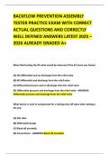 BACKFLOW PREVENTION ASSEMBLY TESTER PRACTICE EXAM WITH CORRECT ACTUAL QUESTIONS AND CORRECTLY WELL DEFINED ANSWERS LATEST 2025 &ndash; 2026 ALREADY GRADED A&plus;