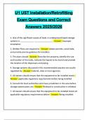 U1 UST Installation&sol;Retrofitting Exam Questions and Correct Answers 2025&sol;2026