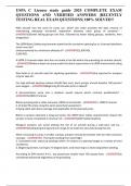 USPA C License study guide 2025 COMPLETE EXAM QUESTIONS AND VERIFIED ANSWERS &vert;RECENTLY TESTING REAL EXAM QUESTIONS&vert; 100&percnt; SOLVED&excl;&excl;