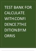 Test Bank for Calculate with Confidence 8th Edition by Deborah Gray Morris Chapter 1-24 &vert; All Chapters with Answers and Rationals