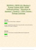 BIOD331 &sol; BIOD 331 Module 2 &lpar;Latest Update 2025 &sol; 2026&rpar; Pathophysiology &vert; Questions & Answers &vert; Grade A &vert; 100&percnt; Correct - Portage Learning