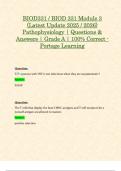 BIOD331 &sol; BIOD 331 Module 3 &lpar;Latest Update 2025 &sol; 2026&rpar; Pathophysiology &vert; Questions & Answers &vert; Grade A &vert; 100&percnt; Correct - Portage Learning
