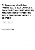 PN Comprehensive Online Practice 2023 B 2025 COMPLETE EXAM QUESTIONS AND VERIFIED ANSWERS &vert;RECENTLY TESTING REAL EXAM QUESTIONS&vert; 100&percnt; SOLVED&excl;&excl;