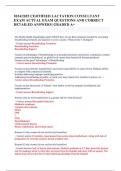 2024&sol;2025 CERTIFIED LACTATION CONSULTANT EXAM ACTUAL EXAM QUESTIONS AND CORRECT DETAILED ANSWERS&vert; GRADED A&plus;