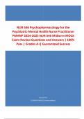 NUR 546 Psychopharmacology for the Psychiatric-Mental Health Nurse Practitioner PMHNP 2024-2025 NUR 546 Midterm MOCK Exam Review Questions and Answers &vert; 100&percnt; Pass &vert; Grades A&plus;&vert; Guaranteed Success