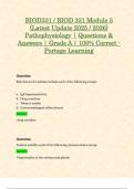 BIOD331 &sol; BIOD 331 Module 5 &lpar;Latest Update 2025 &sol; 2026&rpar; Pathophysiology &vert; Questions & Answers &vert; Grade A &vert; 100&percnt; Correct - Portage Learning