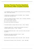 Nursing Theories Practice 
