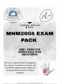 MNM2604 LATEST EXAM PACK 2025 &lbrace;DETAILED QUESTIONS AND ANSWERS&rcub;
