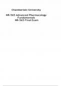 NR-565 Advanced Pharmacology Fundamentals&period; Final Exam&period; &lpar;Questions and 100&percnt; Graded Answers&rpar;