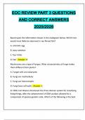 EOC REVIEW PART 3 QUESTIONS AND CORRECT ANSWERS 2025&sol;2026