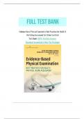 Test Bank for Evidence-Based Physical Examination Best Practices for Health & Well-Being Assessment 1st Edition&colon; ISBN- 9780826164537 All Chapters Fully Covered Complete Guide A&plus; &period;