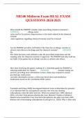 NR546 Midterm Exam REAL EXAM QUESTIONS 2024&sol;2025