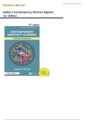 Student Solutions Manual for Gallian's Contemporary Abstract Algebra 11th Edition &ndash; Gallian