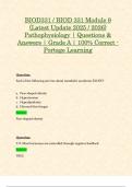 BIOD331 &sol; BIOD 331 Module 9 &lpar;Latest Update 2025 &sol; 2026&rpar; Pathophysiology &vert; Questions & Answers &vert; Grade A &vert; 100&percnt; Correct - Portage Learning