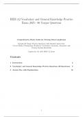 HESI A2 Vocabulary & General Knowledge Study Guide &ndash; 80 Practice Questions with Answers