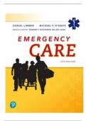 Test Bank for Emergency Care&lbrace; 14th Edition &rcub;by Daniel Limmer&comma; Michael F&period; O'Keefe &vert; All Chapters Included &vert; Elaborated Answers &vert; Updated