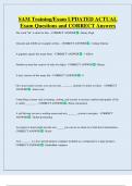 SAM Training&sol;Exam UPDATED ACTUAL    Exam Questions and CORRECT Answers