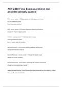AET 2410 Final Exam questions and answers already passed