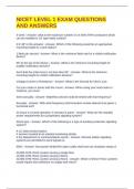 NICET LEVEL 1 EXAM QUESTIONS AND ANSWERS