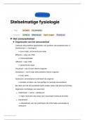 Samenvatting stelselmatige fysiologie