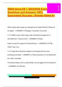 SNSA SonicOS 7 2025&sol;2026 Exam  Questions and Answers 100&percnt;  Guaranteed Success &vert; Already Rated A&plus; 