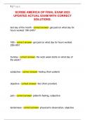 SCRIBE AMERICA OP FINAL EXAM 2025  UPDATED ACTUAL EXAM WITH CORRECT  SOLUTIONS&period;
