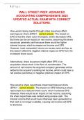 WALL STREET PREP&colon; ADVANCED  ACCOUNTING COMPREHENSIVE 2025  UPDATED ACTUAL EXAM WITH CORRECT  SOLUTIONS&period; 